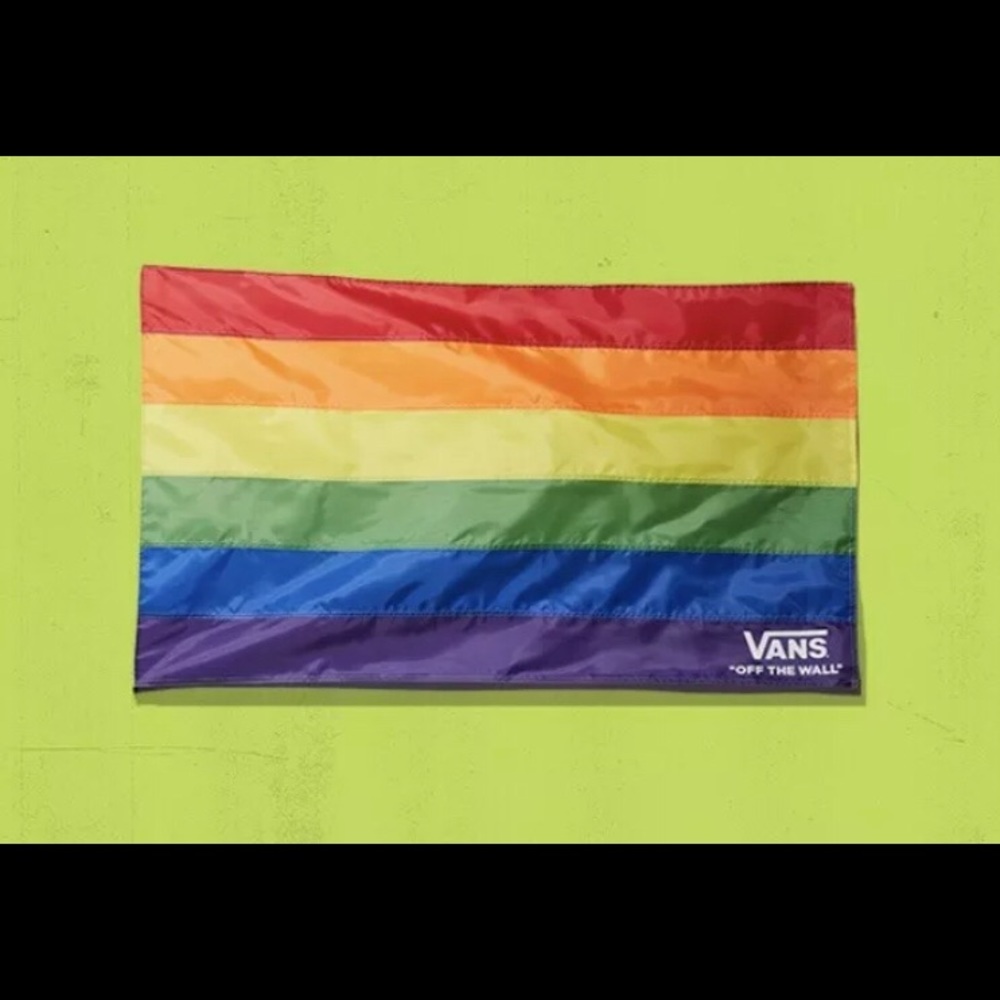 Vans Family Pride Rainbow LGBT Flag SIZE 30” X 28”